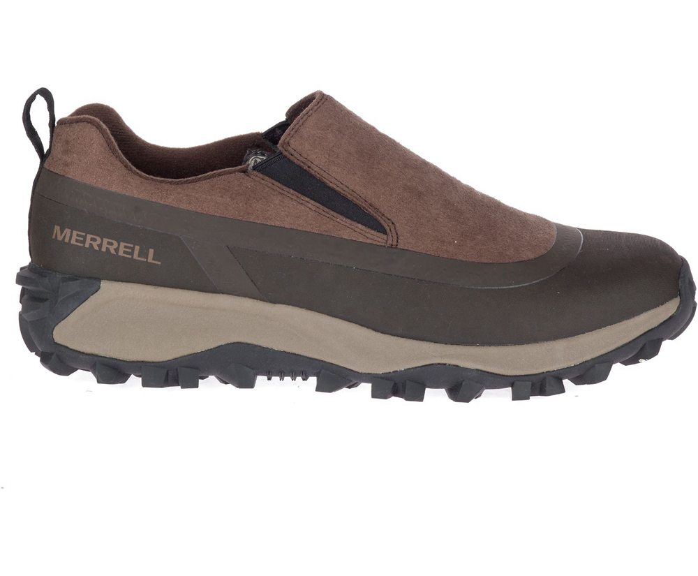 Merrell Boots Brown - Thermo Snowdrift Moc Shell Waterproof - Mens 64RHSZXVE